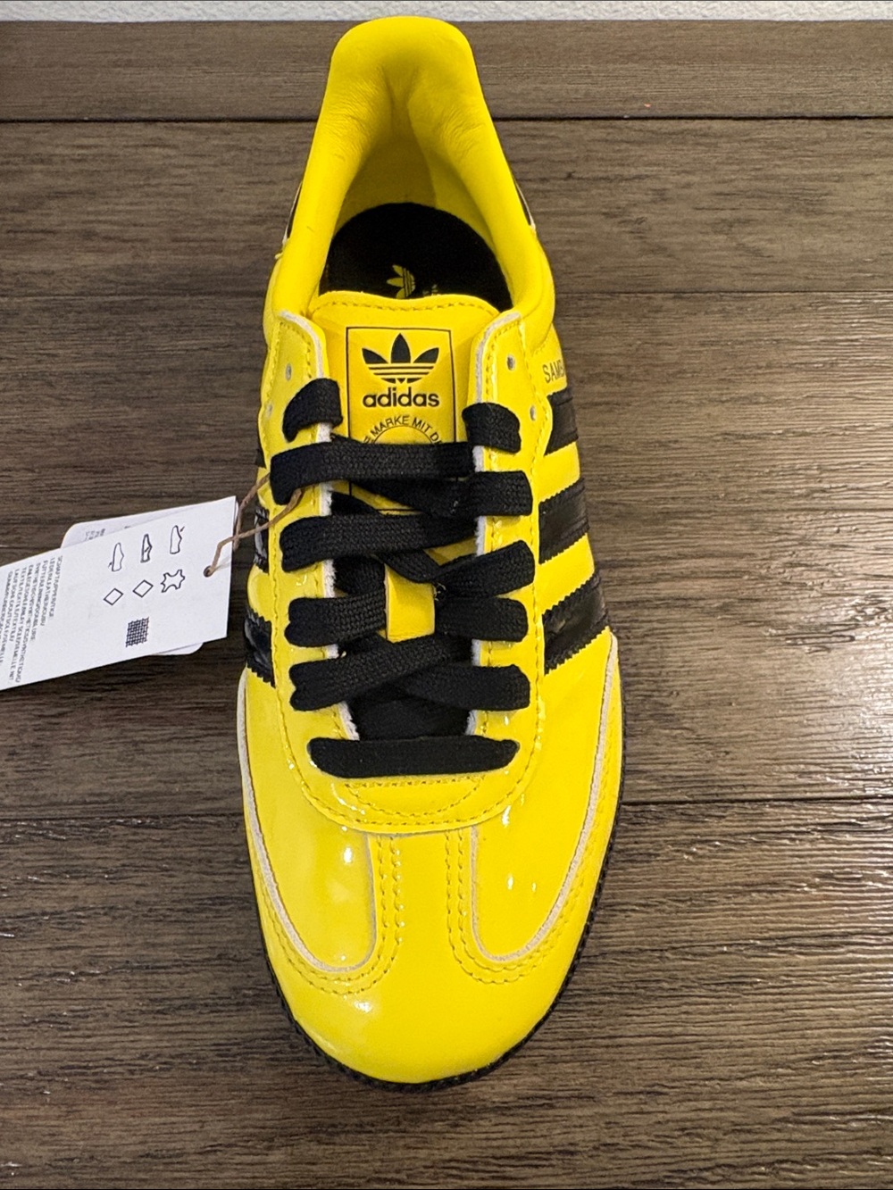 NIB [adidas] Samba Originals OG Sneakers Shoes Yellow/Black Women’s 5/5.5 Y4/4.5 - Picture 9 of 16
